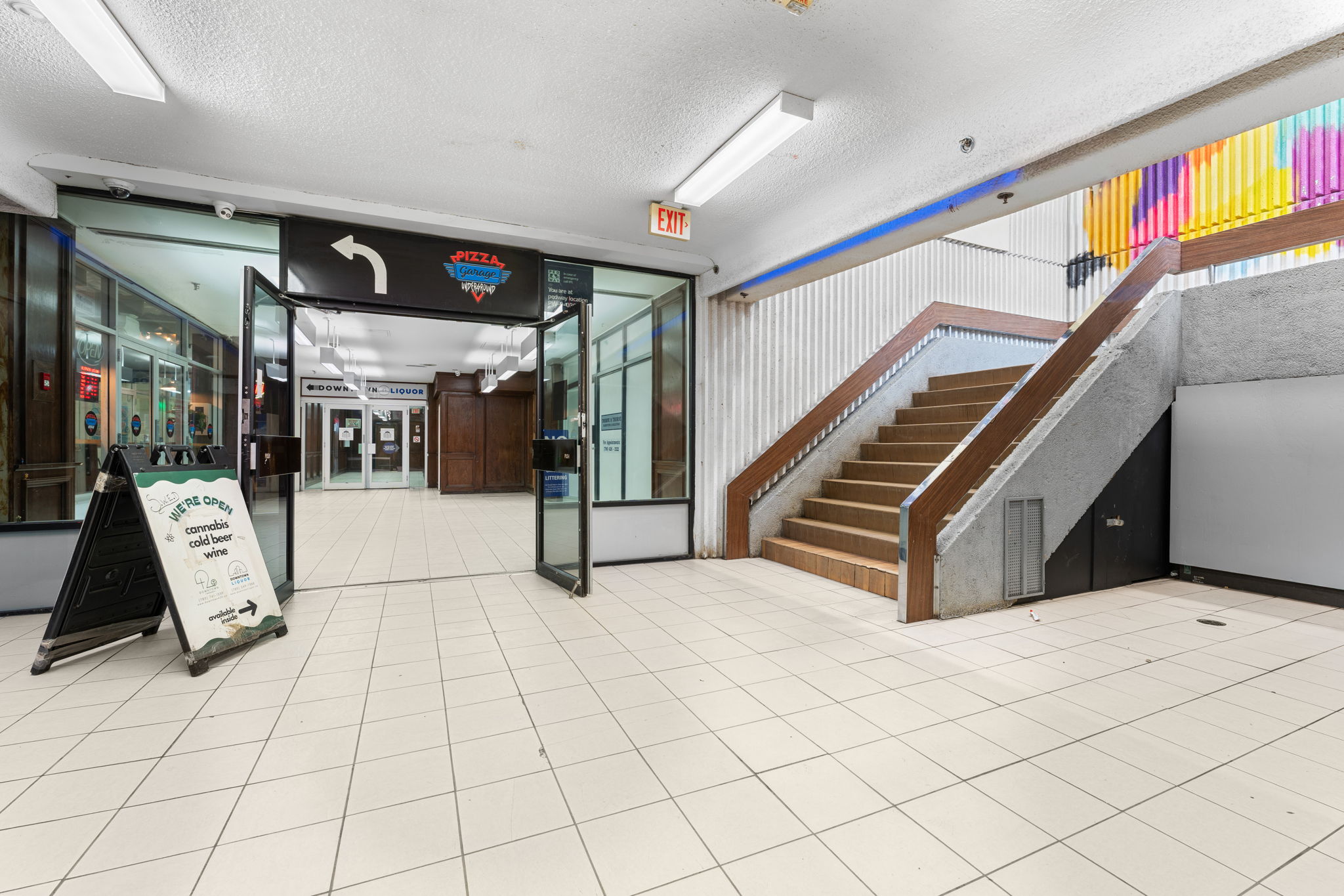 Pedway corridor and Central LRT station access