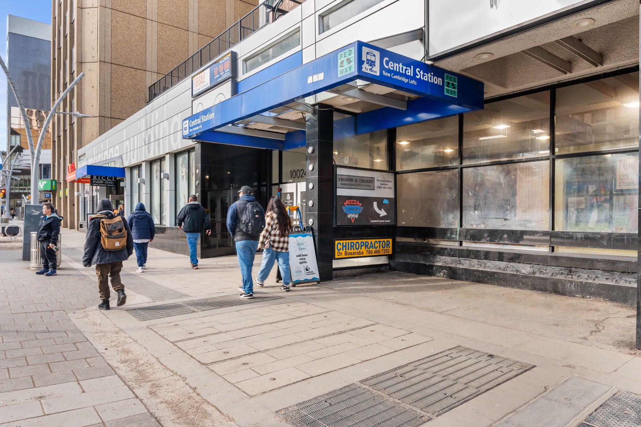 Central Station retail condominium at 10020 Jasper Avenue