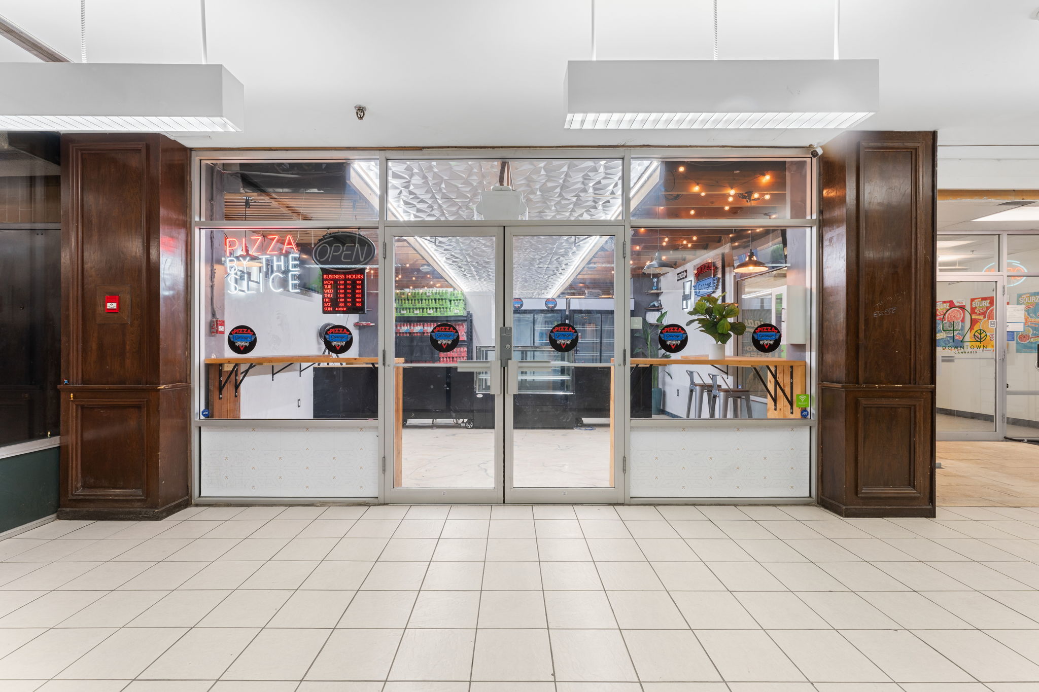 Retail storefront within the Central Station corridor